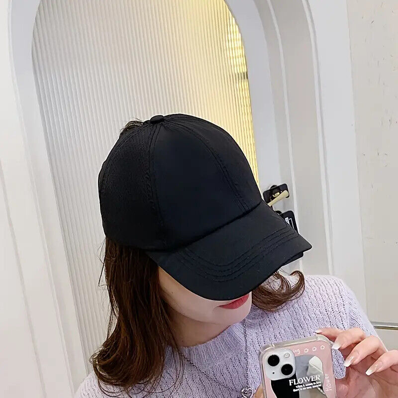 Women's Ponytail Style Adjustable Baseball Hat Cap New! Pink, Gray, or Black Clothing, Shoes & Accessories:Women:Women's Accessories:Hats Cozy Home Treasures